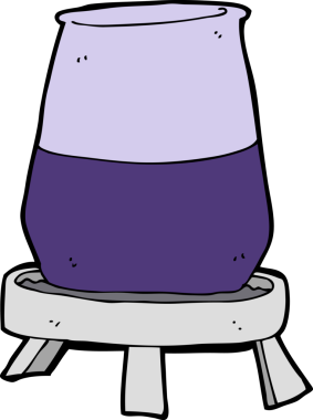 bir insan tarafından çizilmiş karikatür bilim deneyi