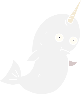 Bir insan tarafından çizilmiş beyaz deniz gergedanı karalaması