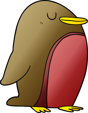 Bir insan tarafından çizilmiş robin çizgi filmi.