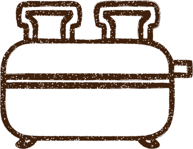 Bir insan tarafından çizilmiş tost makinesi kömürü.