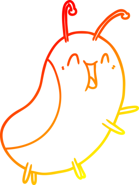 Bir insan tarafından çizilmiş sıcak çizgi çizgi çizgi çizimi.