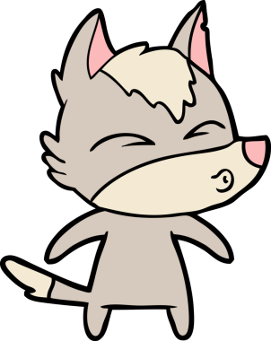 Bir insan tarafından çizilmiş bir kurt düdüğü.