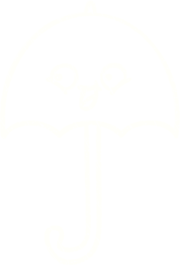 Bir insan tarafından çizilen Şemsiye Tebeşiri