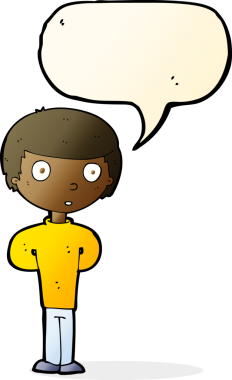 Bir insan tarafından çizilmiş, konuşma balonu olan endişeli bir adam.