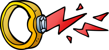 Bir insan tarafından çizilmiş karalama sihirli yüzük.