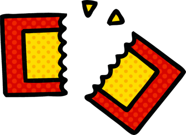 Bir insan tarafından çizilmiş bir sinema biletinin çizgi filmi.