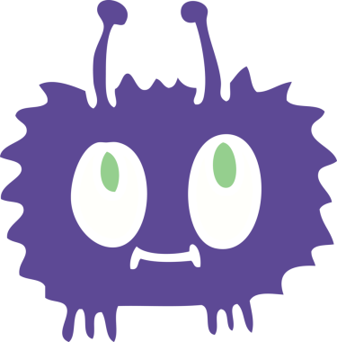 Bir insan tarafından çizilmiş garip bir uzaylı çizgi filmi.