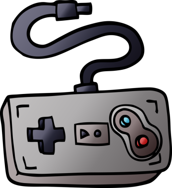 bir insan tarafından çizilmiş çizgi film karalama oyunu denetleyici