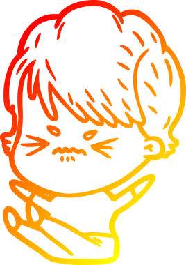 Bir insan tarafından çizilmiş karikatür çizimi.