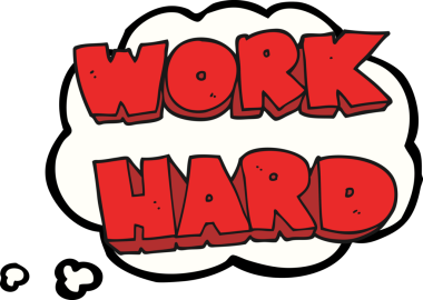 Serbest çizim düşünce balonu karikatürü bir insan tarafından çizilmiş sıkı çalışma sembolü