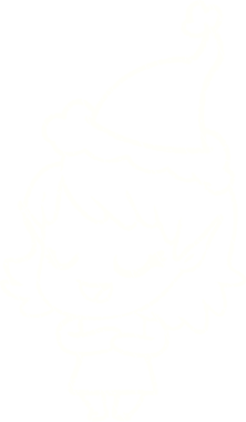 Bir insan tarafından çizilen Noel Elf Tebeşiri