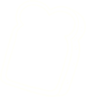 Bir insan tarafından çizilmiş ekmek dilimi tebeşiri çizimi