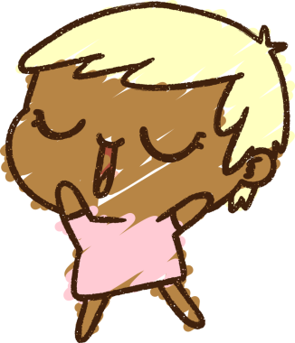 Bir insan tarafından çizilen Şarkı Söyleyen Kız Tebeşiri