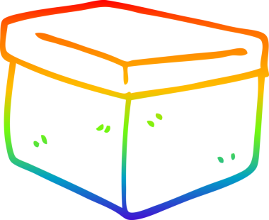 gökkuşağı gradyan çizgi çizimi bir insan tarafından çizilmiş bir karikatür ofis dosya kutusu