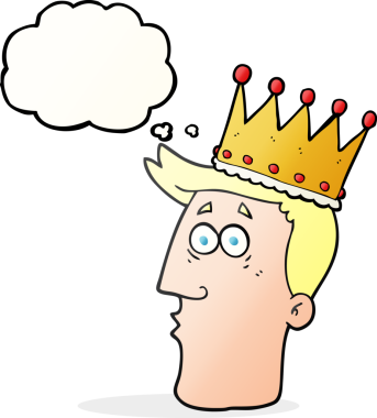 Serbest çizim düşünce baloncuğu kralları bir insan tarafından çizilmiş.