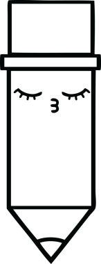 Bir insan tarafından çizilmiş bir kalem çizimi