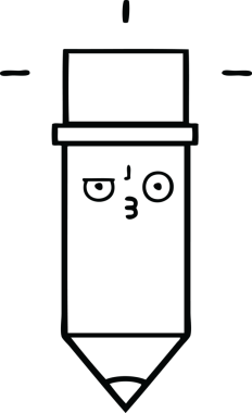 Bir insan tarafından çizilmiş bir kalem çizimi