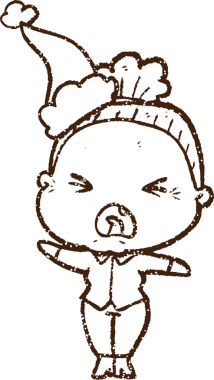 Bir insan tarafından çizilen neşeli kadın kömürü.