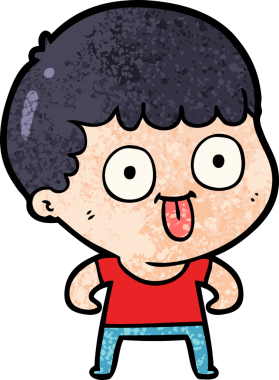 Bir insan tarafından çizilmiş çizgi film adamı.