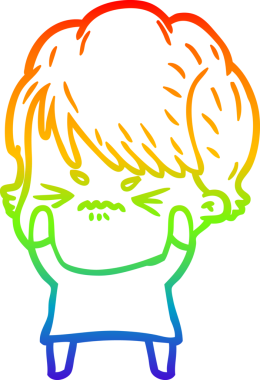 Bir insan tarafından çizilmiş karikatür çizimi.