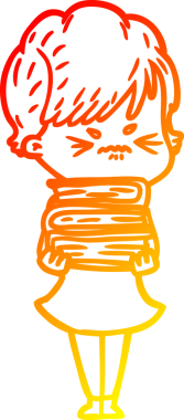 Bir insan tarafından çizilmiş karikatür çizimi.