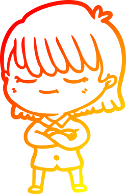 Bir insan tarafından çizilmiş bir karikatür kadın çizimi