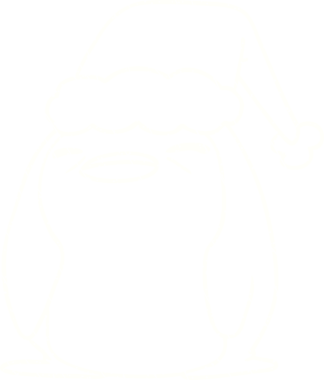 Bir insan tarafından çizilmiş Noel Pengueni Tebeşiri