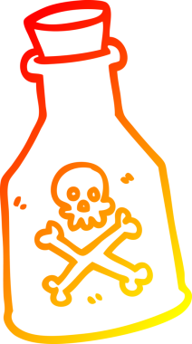 Bir insan tarafından çizilmiş karikatür zehiriydi.