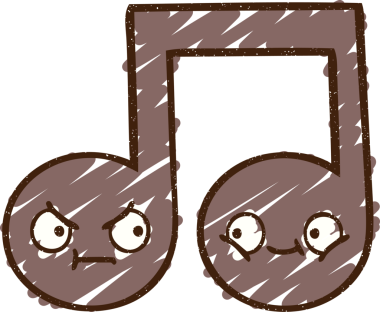 Müzikal Not Tebeşiri Bir insan tarafından çizilmiş