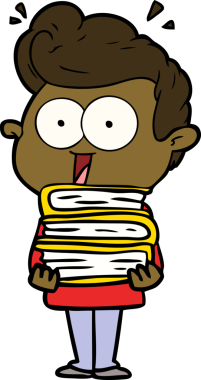 Bir insan tarafından çizilmiş çizgi film bakışlı adam.