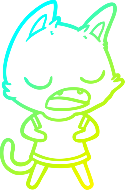 Bir insan tarafından çizilmiş soğuk gradyan çizgi film.