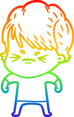 Bir insan tarafından çizilmiş karikatür çizimi.