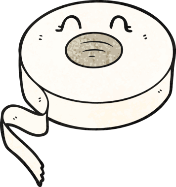 Bir insan tarafından çizilmiş çizgi film kaseti.