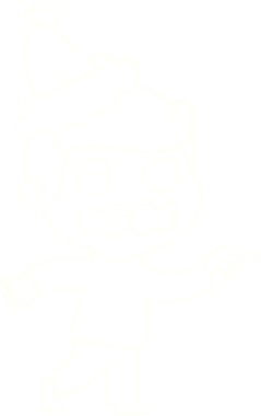 Bir insan tarafından çizilen Noel Adam Tebeşiri