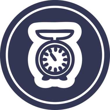 Bir insan tarafından çizilmiş dairesel simge ölçeği