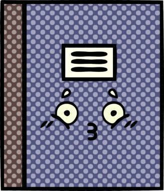 Bir insan tarafından çizilmiş çizgi roman tarzı bir defter.