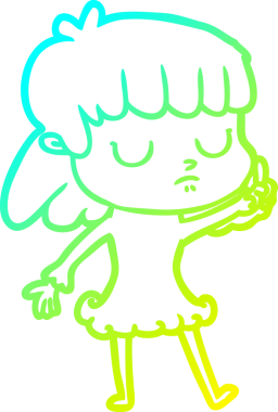 Bir insan tarafından çizilmiş ilgisiz bir karikatür çizimi.