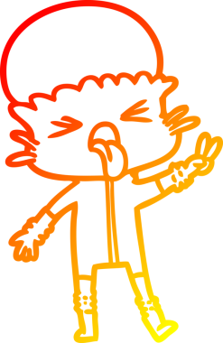 Bir insan tarafından çizilmiş garip bir uzaylı çizgi film çizimi.