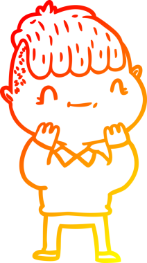 Bir insan tarafından çizilmiş, karikatür dostu bir çocuk çizimi.