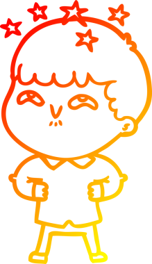 İnsan tarafından çizilmiş bir çizgi film karakteri.