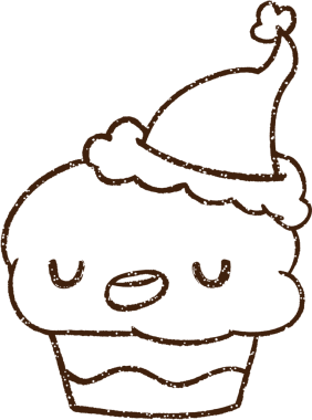 Bir insan tarafından çizilmiş Noel Keki Kömürü