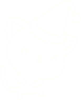 Bir insan tarafından çizilen Noel Kedisi Tebeşiri