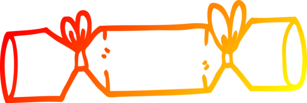 Bir insan tarafından çizilmiş çizgi film krakerinin sıcak çizgi çizimi