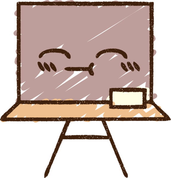 Bir insan tarafından çizilen Kara Tahta Tebeşir