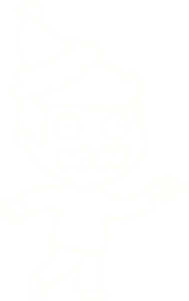 Bir insan tarafından çizilen Noel Adam Tebeşiri