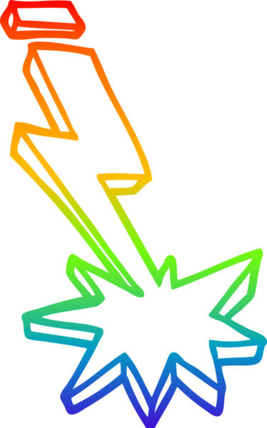 Bir insan tarafından çizilmiş gökkuşağı gradyanı çizimi