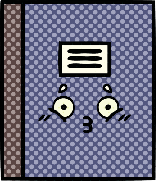 Bir insan tarafından çizilmiş çizgi roman tarzı bir defter.