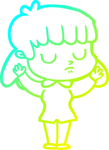 Bir insan tarafından çizilmiş ilgisiz bir karikatür çizimi.