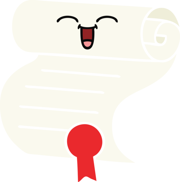 Bir insan tarafından çizilen sözleşmenin düz renkli retro karikatürü