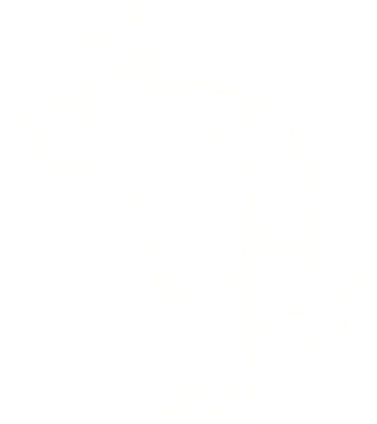 Bir insan tarafından çizilmiş Noel Kurtadam Tebeşiri